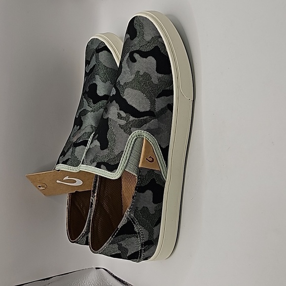 Olukai Pehuea Pa'i Womens Soft Pink/Ke Au Camo Slip-on Shoe Loafer size 10 women - Picture 2 of 8